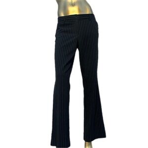 Star City Charlotte Black Pinstripe Bootcut Pants Size 11 Y2K-poly/cotton